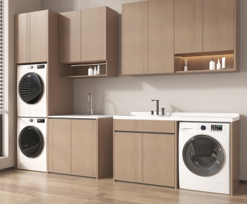 Modern Laundry Cabinet-ID:162441025
