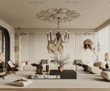 French Style A Living Room-ID:191632995