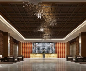 New Chinese Style Lobby Hall-ID:122658972