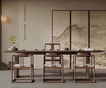 New Chinese Style Tea Tables And Chairs-ID:899766927