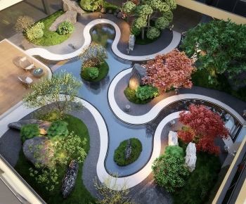 New Chinese Style Courtyard/landscape-ID:249355088