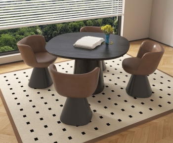 Modern Dining Table And Chairs-ID:555756097
