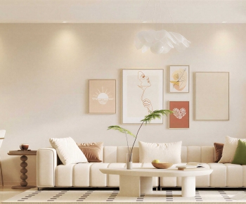 Modern A Living Room-ID:616700693