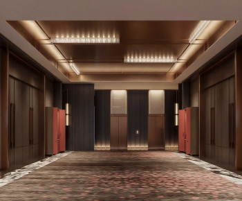 Modern Corridor Elevator Hall-ID:553411963