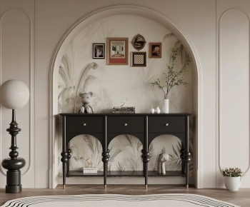 French Style Entrance Cabinet-ID:101709422