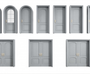 French Style Single Door-ID:891277071