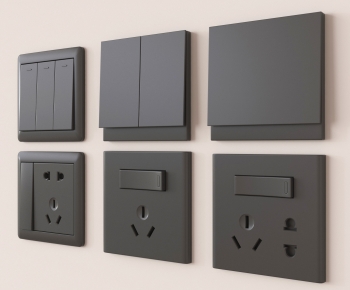 Modern Switch Socket Panel-ID:413265946