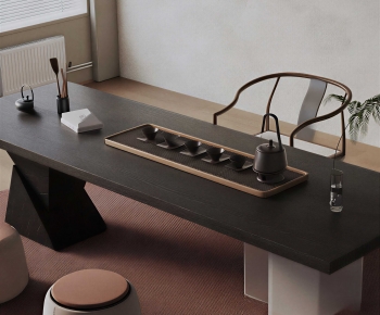 New Chinese Style Tea Tables And Chairs-ID:537002097