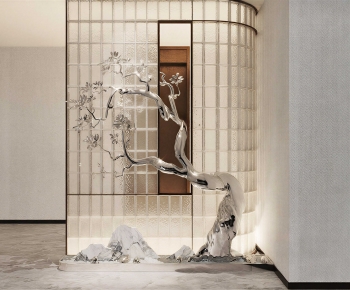 Modern Glass Screen Partition-ID:632019046