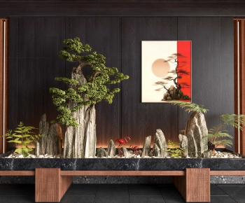 New Chinese Style Plant Landscaping-ID:895898106