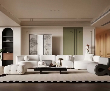 Modern A Living Room-ID:805300956