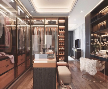 Modern Clothes Storage Area-ID:541158916