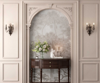 American Style Entrance Cabinet-ID:107471949