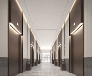 Modern Office Elevator Hall-ID:786381966