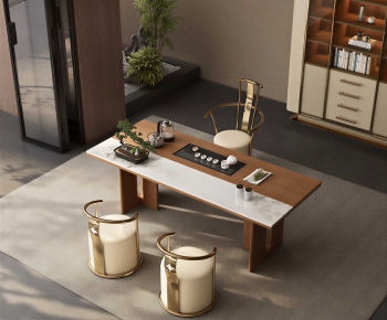 New Chinese Style Tea Tables And Chairs-ID:753076081