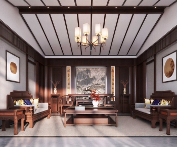 Chinese Style A Living Room-ID:712762126