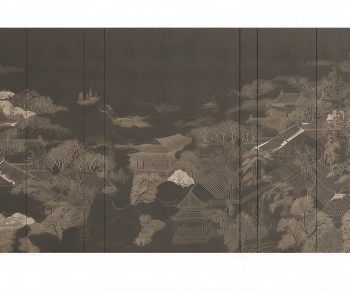 New Chinese Style TV Wall-ID:274769074