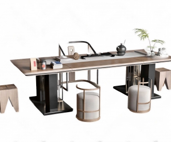 New Chinese Style Tea Tables And Chairs-ID:404349091