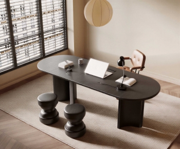 Modern Computer Desk And Chair-ID:130358931