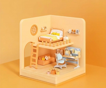 Modern Cartoon House-ID:235177049