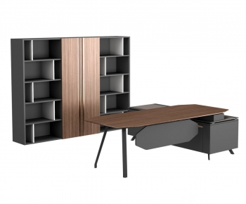 Modern Office Desk And Chair-ID:516428959