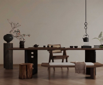 New Chinese Style Tea Tables And Chairs-ID:925995118