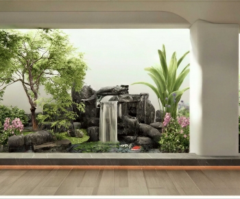 New Chinese Style Plant Landscaping-ID:999001035