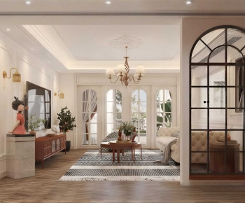 French Style A Living Room-ID:693702942