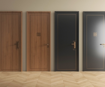 New Chinese Style Single Door-ID:805785891