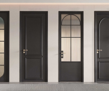 French Style Single Door-ID:991592889