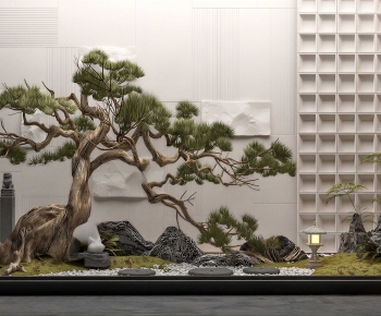 New Chinese Style Plant Landscaping-ID:959582095