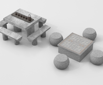 New Chinese Style Outdoor Tables And Chairs-ID:969625002