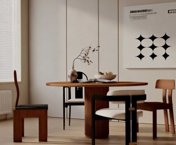 Wabi-sabi Style Dining Table And Chairs-ID:605063928