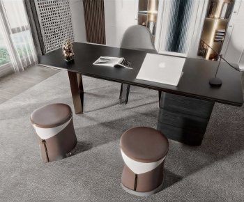 Modern Office Desk And Chair-ID:556674968