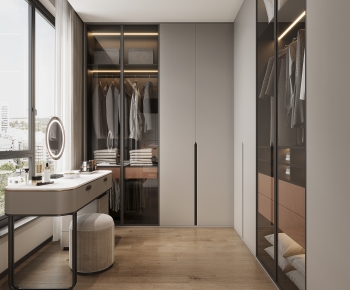 Modern Clothes Storage Area-ID:505889892