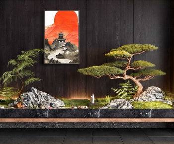 New Chinese Style Plant Landscaping-ID:411897909