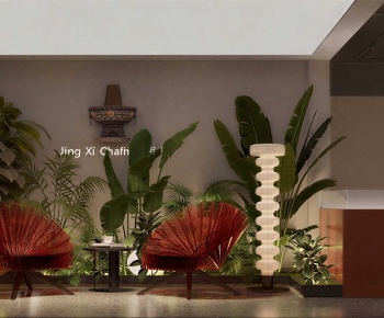 Modern Barbecue Restaurant-ID:124459336