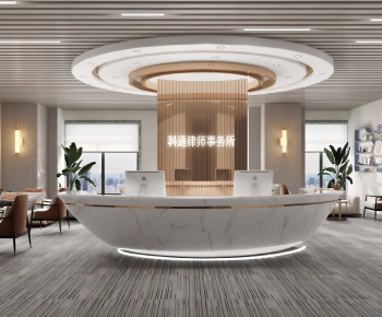Modern Office Reception Desk-ID:467683082
