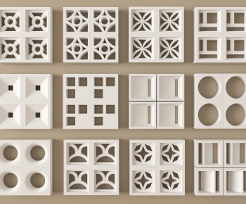 Modern Cement Brick Screen Partition-ID:559999945