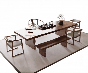 New Chinese Style Tea Tables And Chairs-ID:432997941