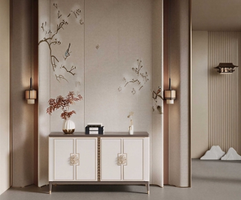 New Chinese Style Entrance Cabinet-ID:914685011