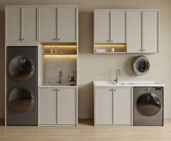 Modern Laundry Cabinet-ID:521898988