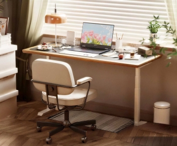 Modern Computer Desk And Chair-ID:537079105