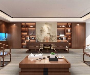 New Chinese Style Manager's Office-ID:320050951