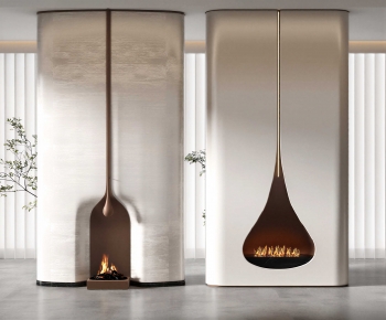 Modern Fireplace-ID:878796102