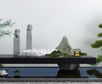 New Chinese Style Rockery Waterscape-ID:912179953