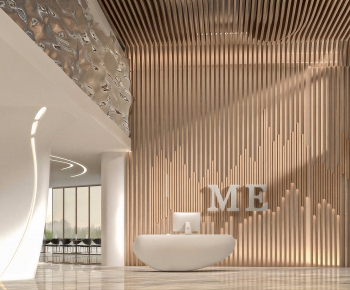 Modern Office Reception Desk-ID:569628006