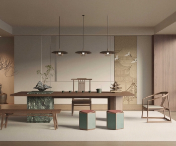 New Chinese Style Tea House-ID:349371916