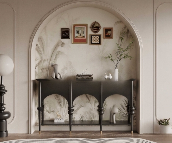 French Style Entrance Cabinet-ID:164516937