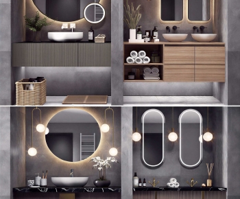 Modern Bathroom Cabinet-ID:382857087
